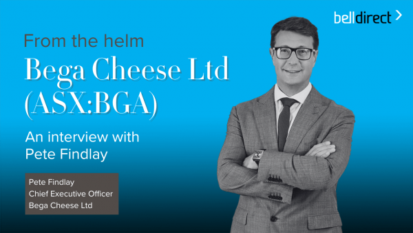 From the helm: Bega Cheese (ASX:BGA) Chief Executive Officer, Pete Findlay