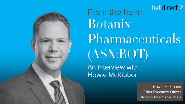 From the helm: Botanix Phamaceuticals (ASX:BOT) CEO, Dr Howie McKibbon
