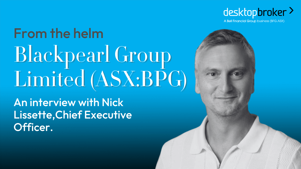From the helm: Blackpearl Group Limited (ASX:BPG)