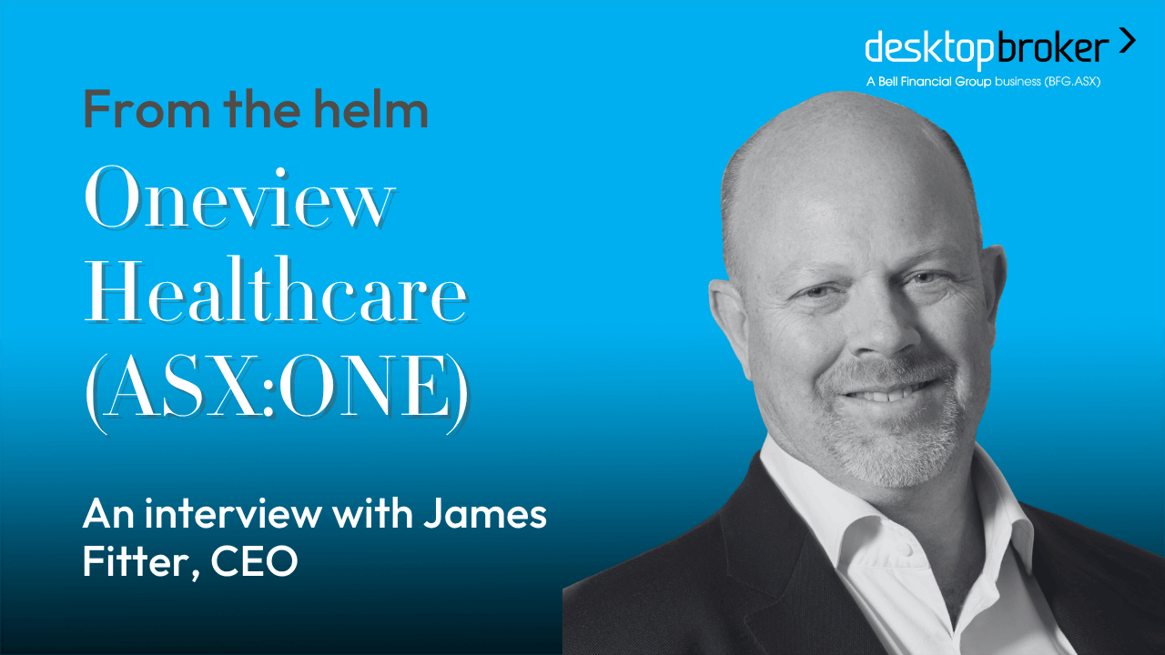 From the helm: Oneview Healthcare (ASX:ONE)