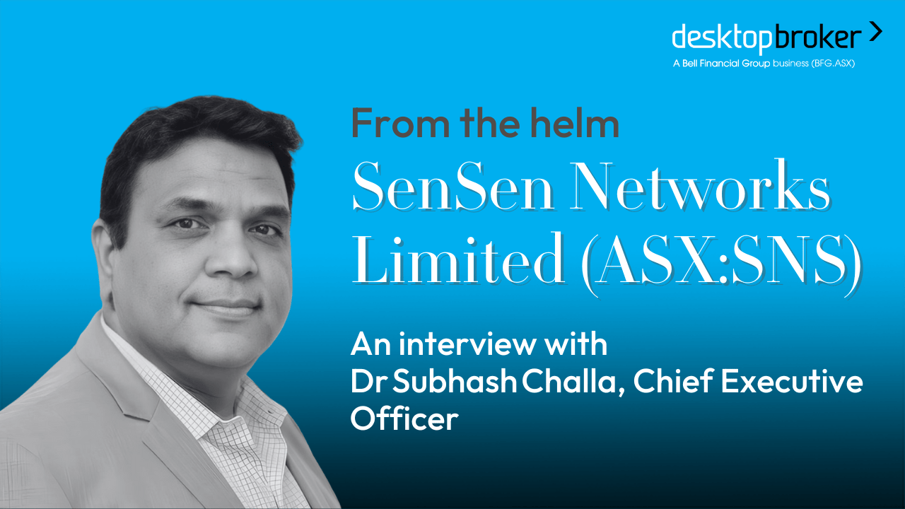 From the helm: SenSen Networks Limited (ASX: SNS)