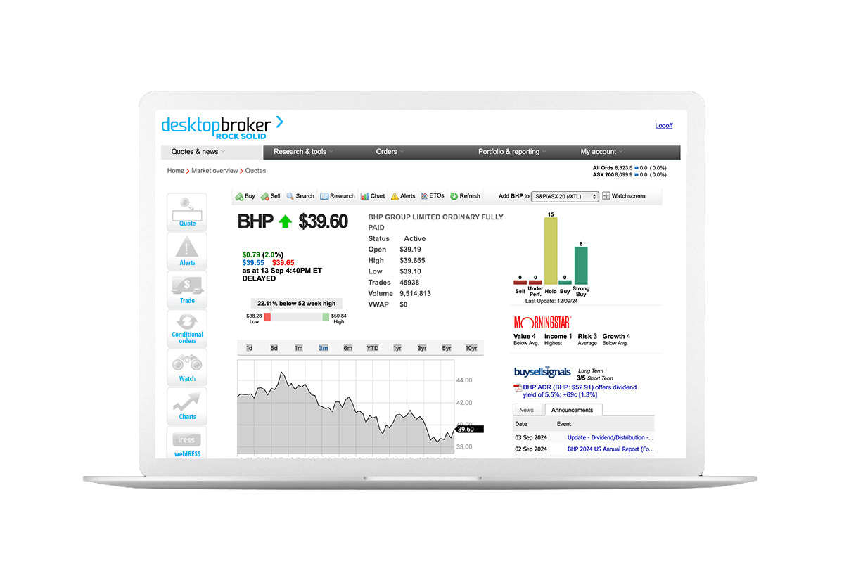 Desktop Broker Dashboard